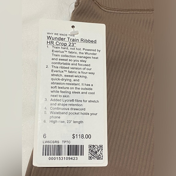 Ribbed Lululemon Leggings - Picture 4 of 5